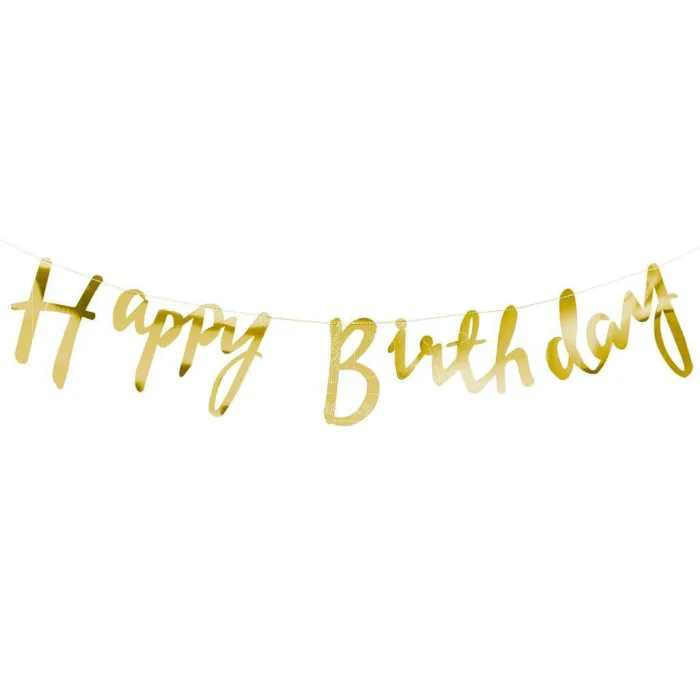Happy Birthday Cursive bunting add-on for Sample testing in Mumbai