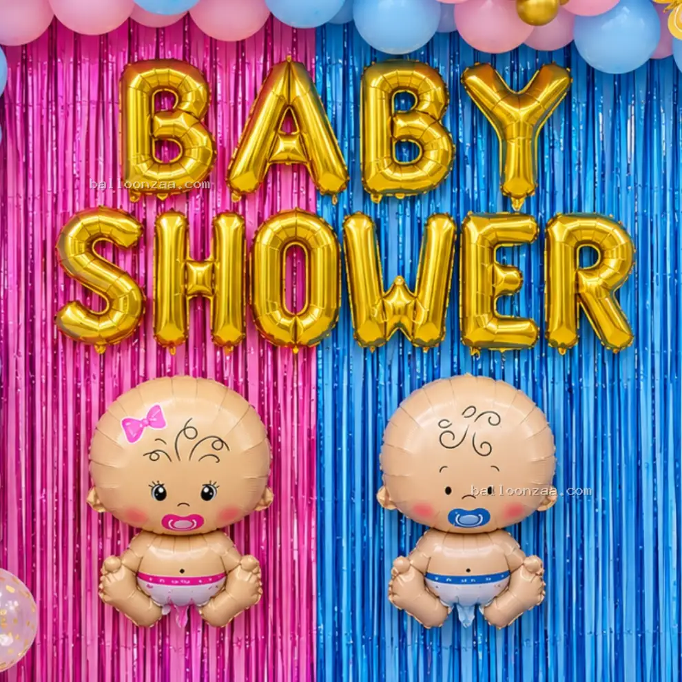 Pink & Blue Baby Shower Balloon Decoration in Thane - Decoration Photo 2