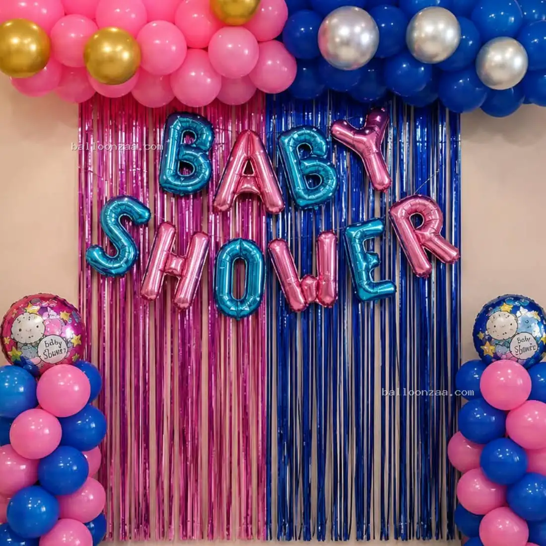 Pink & Blue Gender Reveal Baby Shower Decoration in Mumbai - Decoration Photo 2