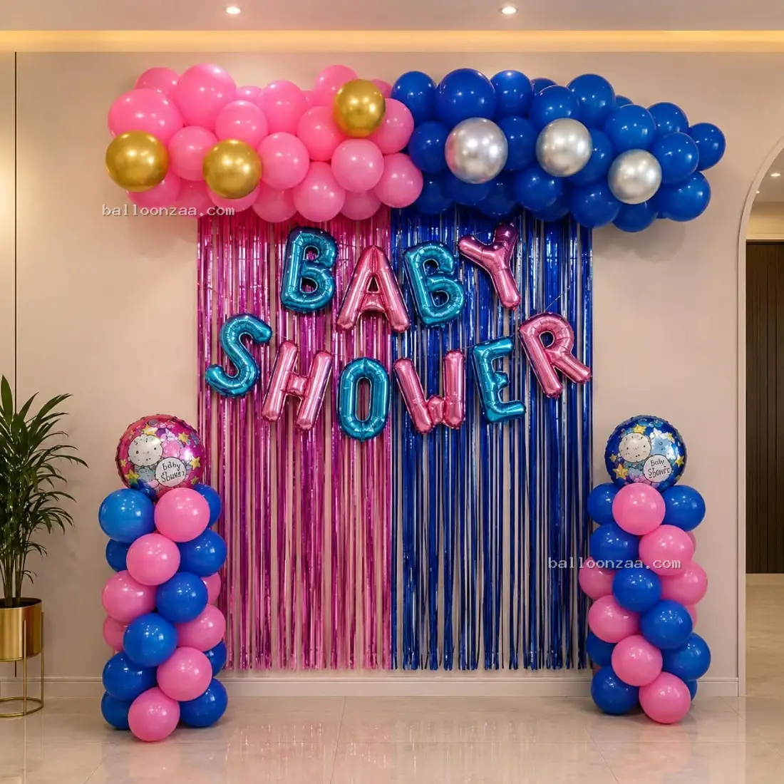 Pink & Blue Gender Reveal Baby Shower Decoration in Gurgaon