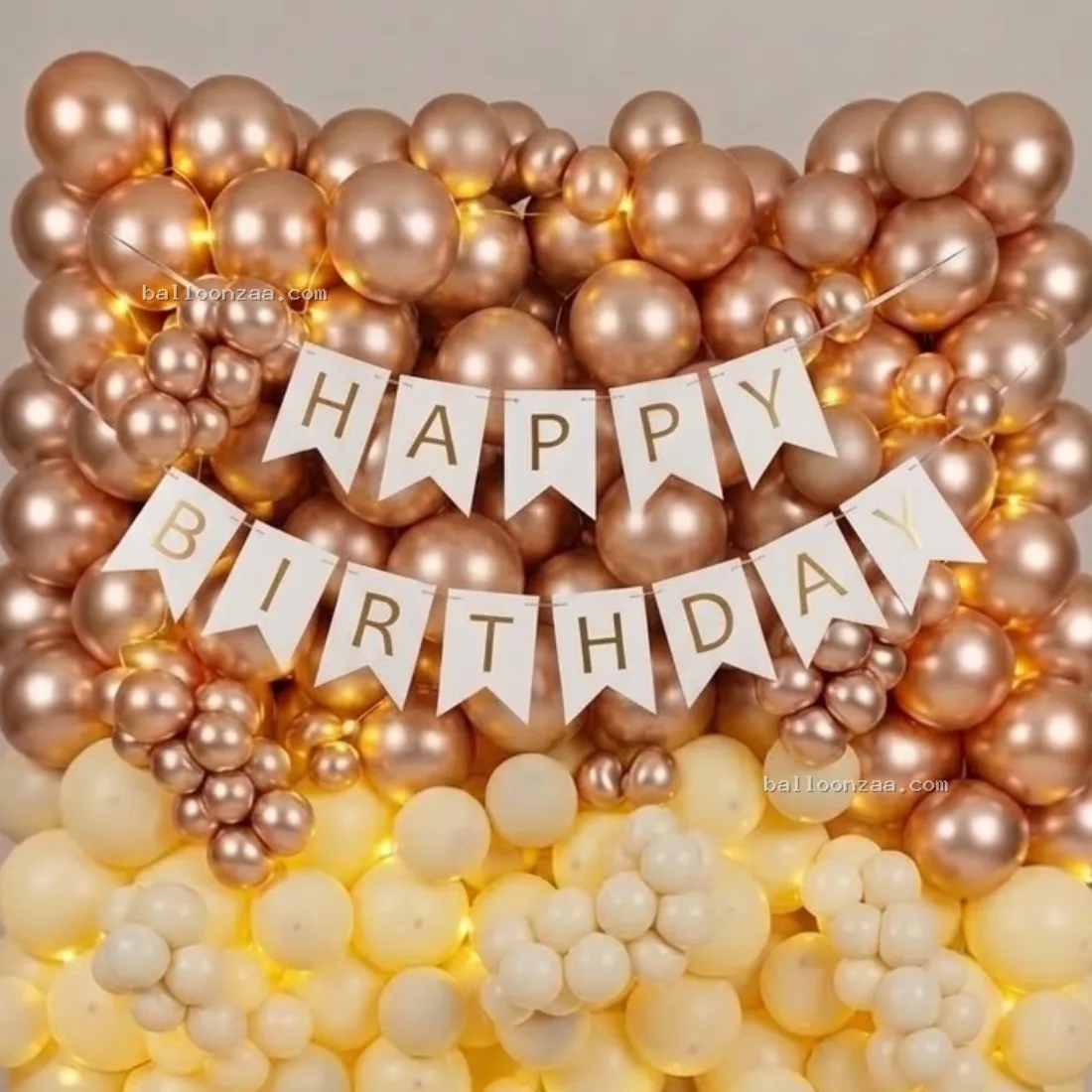 Premium Rose Gold Balloon Wall Decoration in Thane - Decoration Photo 2