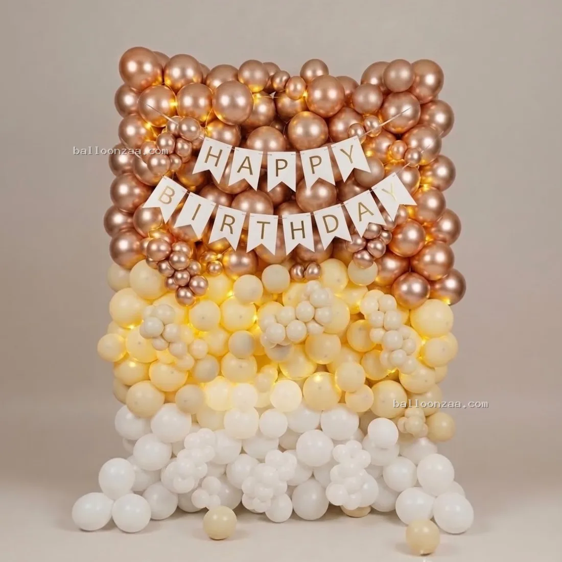 Premium Rose Gold Balloon Wall Decoration
