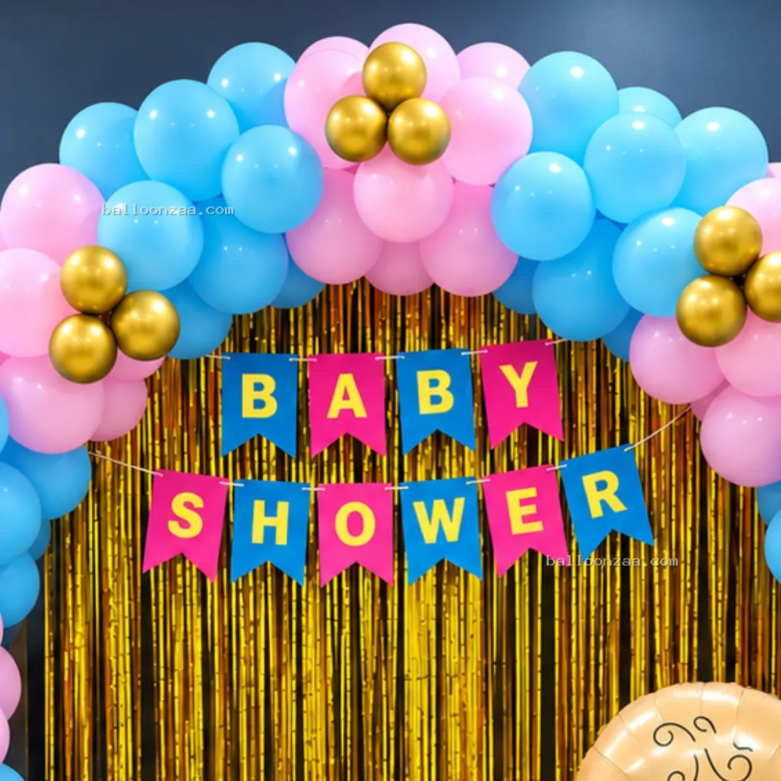 Product Name: Pink & Blue Baby Shower Balloon  Decoration in Gurgaon - Decoration Photo 2